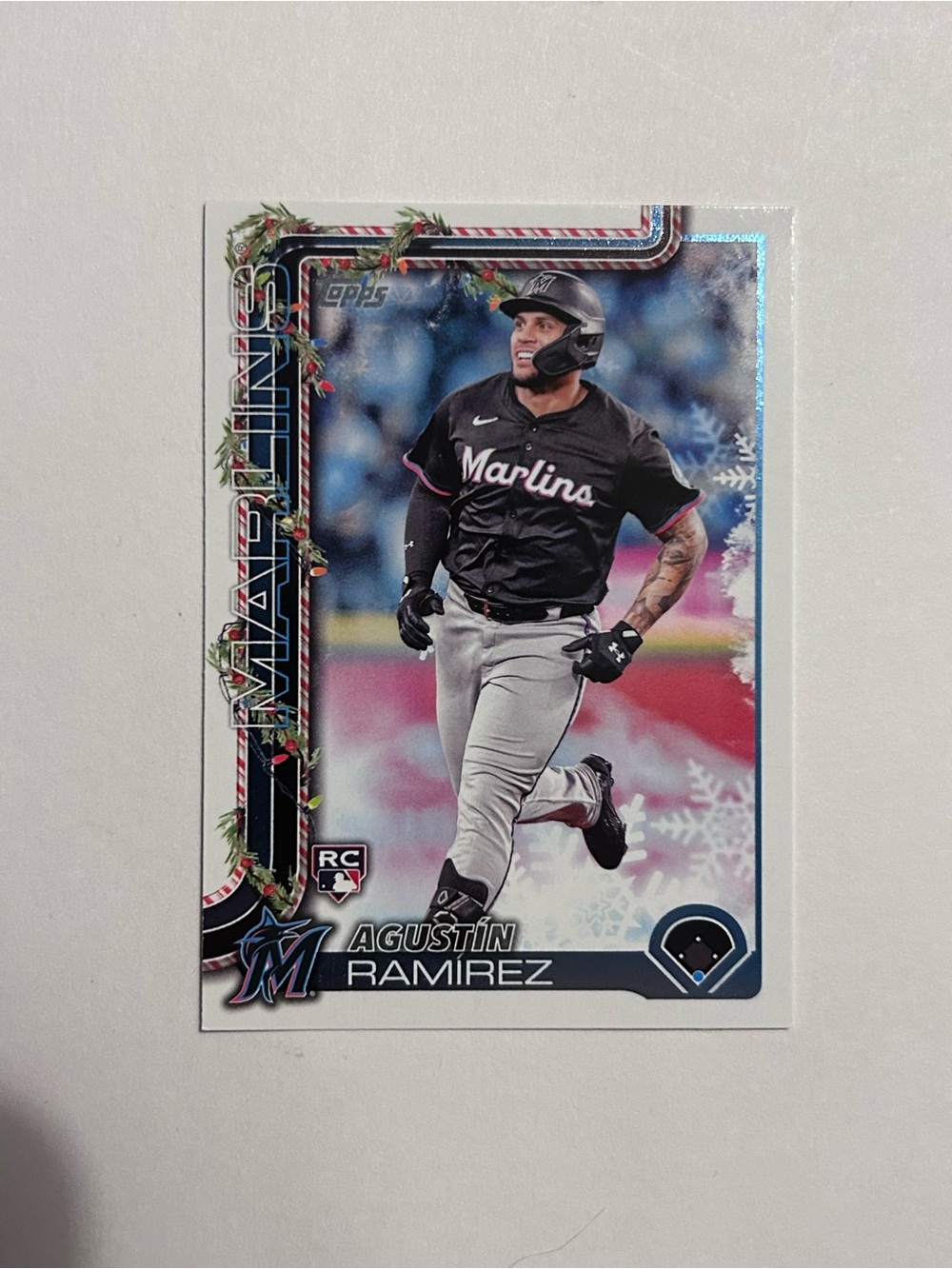 Agustín Ramirez Miami Marlins Rookie Baseball Card - Black Jersey